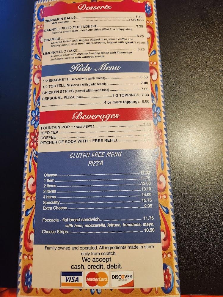Alfano's Pizza Restaurant Pizza Bread